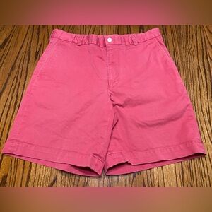 Southern Tide Mens 34 Salmon Pink Flat Front Chino Shorts Preppy Casual